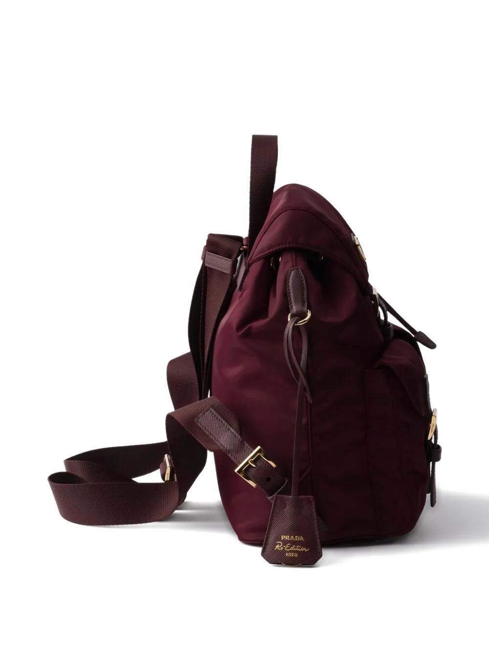 Prada Re-Edition 1978 Re-Nylon drawstring backpack Rood