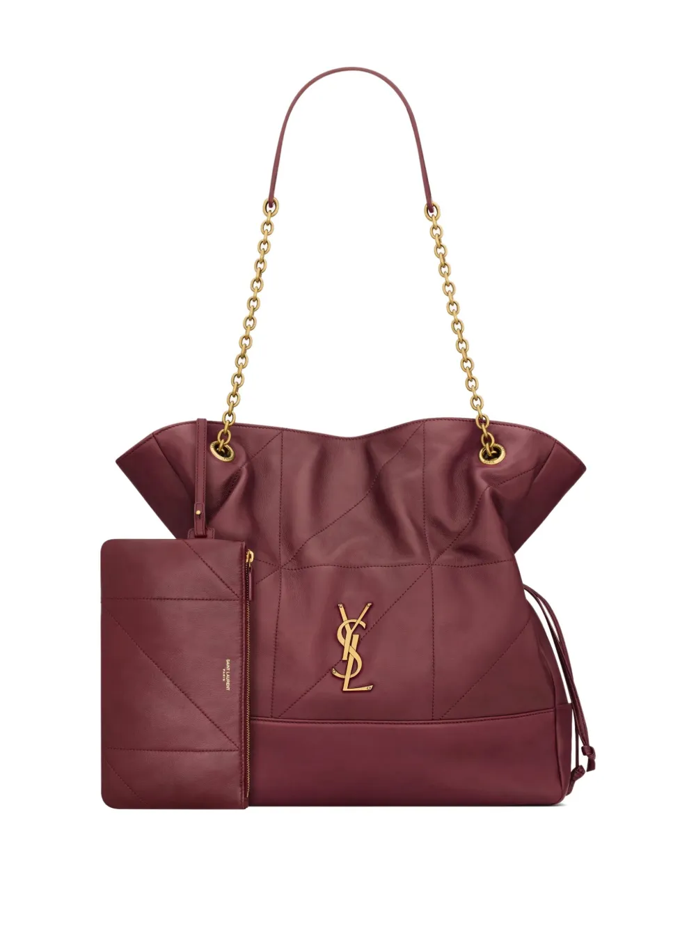 Saint Laurent Jamie Quilted Chain-strap Shoulder Bag In Red