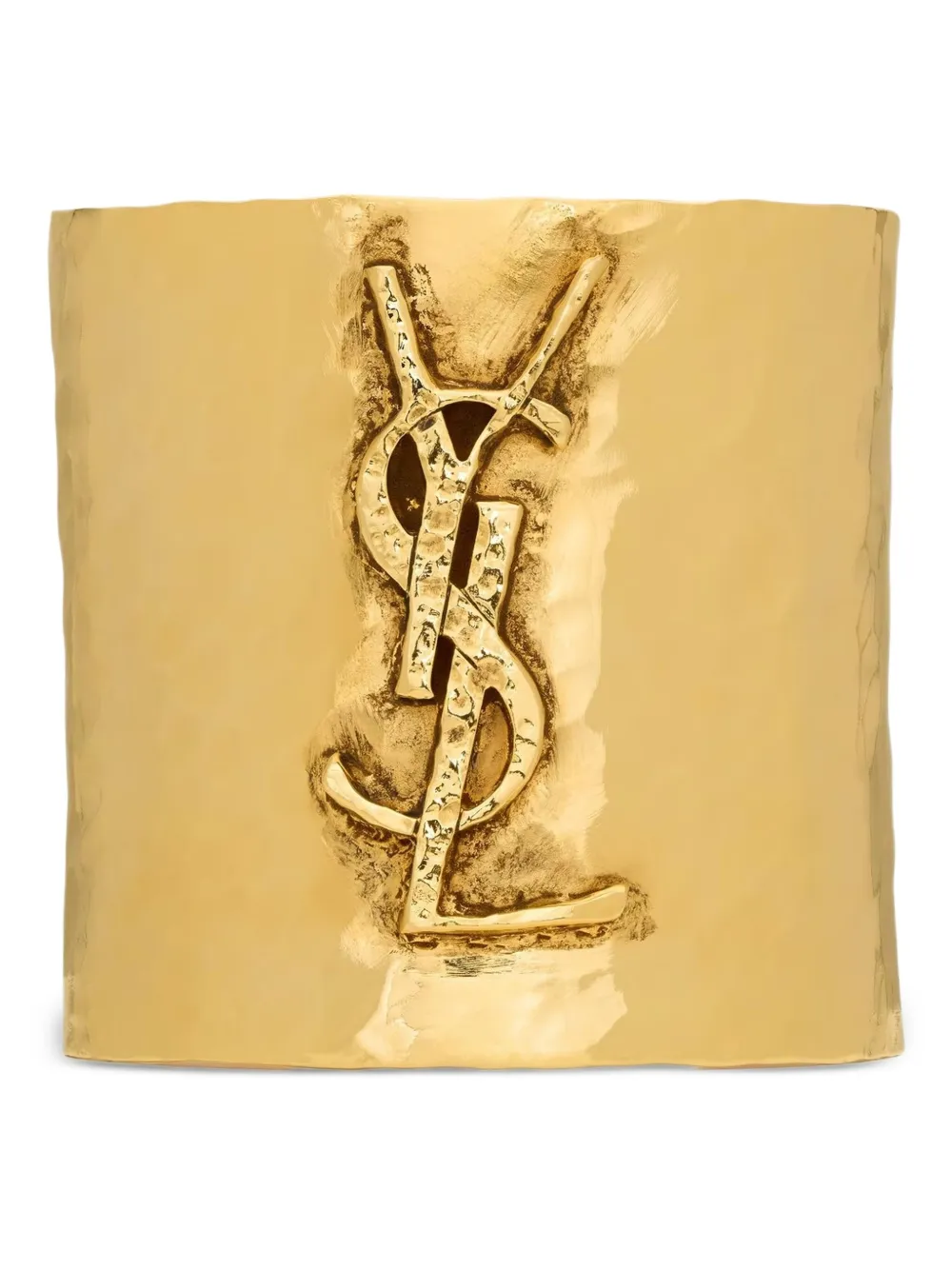 Cassandre-logo hammered cuff bracelet