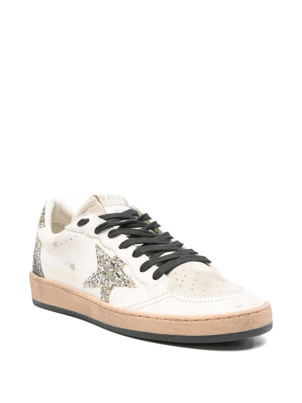 Golden Goose Ball Star glitter-star sneakers Neutrals