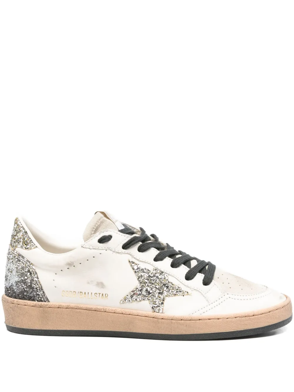 Golden Goose Ball Star glitter-star sneakers Neutrals