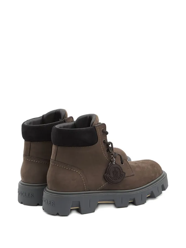 Moncler Peak City lace-up Hiking Boots | Brown | FARFETCH JO