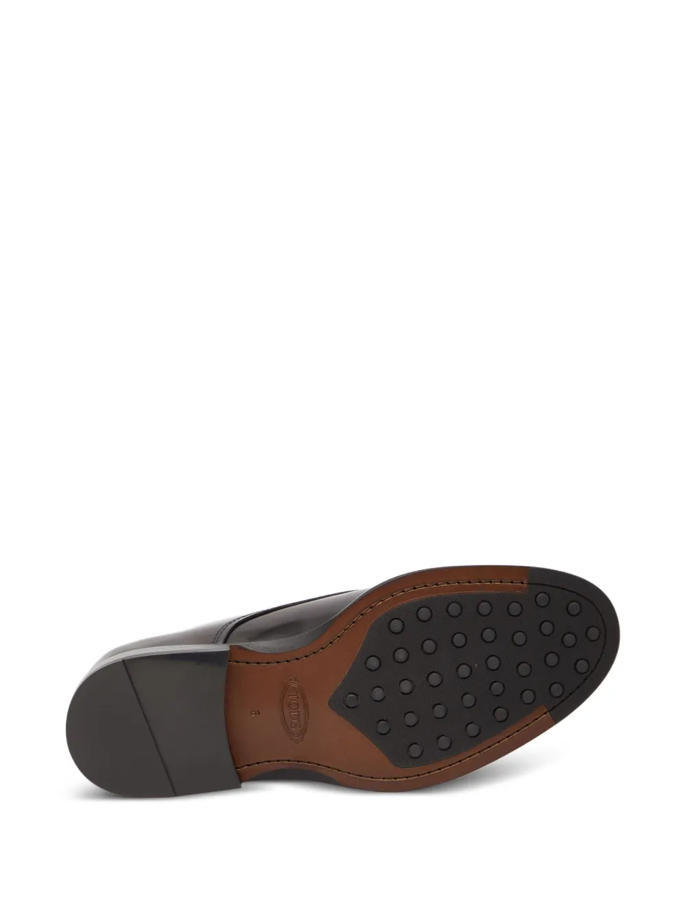 Tod's leather oxford shoes Black