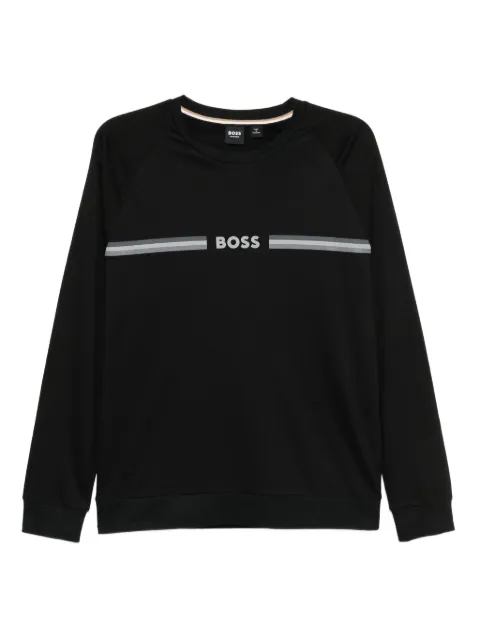 BOSS logo-print cotton sweatshirt