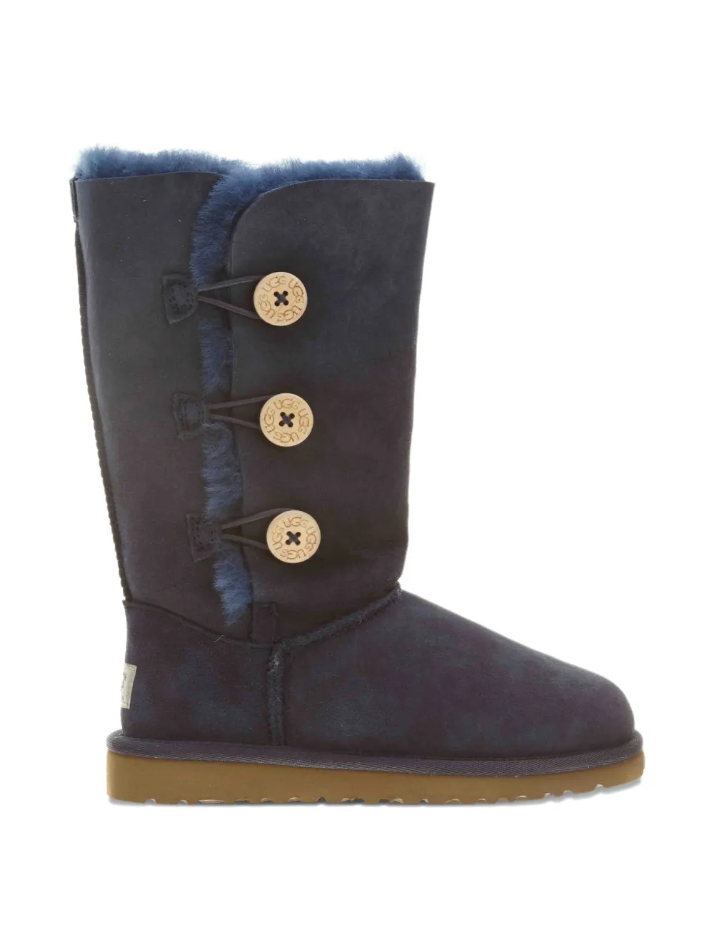 Ugg Kids' Bailey Button Triplet Boots In Blue