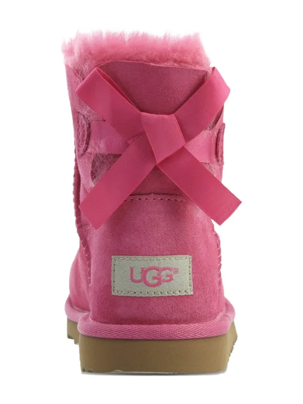 UGG Kids Botas Mini Bailey Bow Pink Azalea Rosado FARFETCH CO