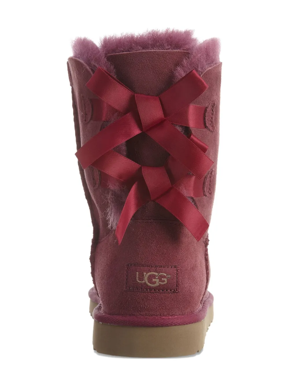 UGG Kids Bailey Bow suede boots Roze
