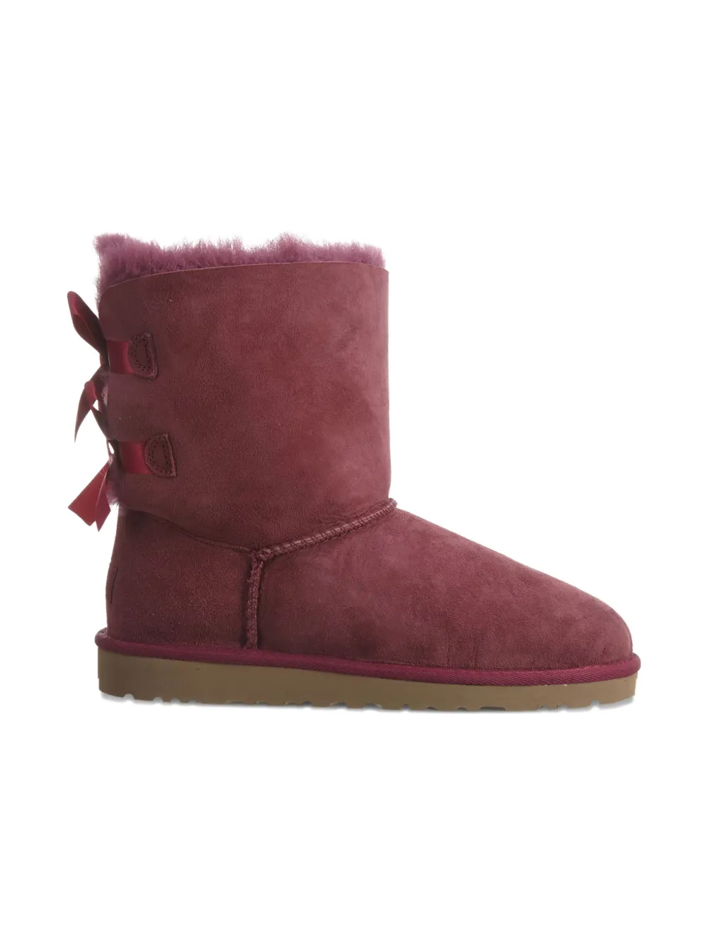 UGG Kids Bailey Bow suede boots Roze