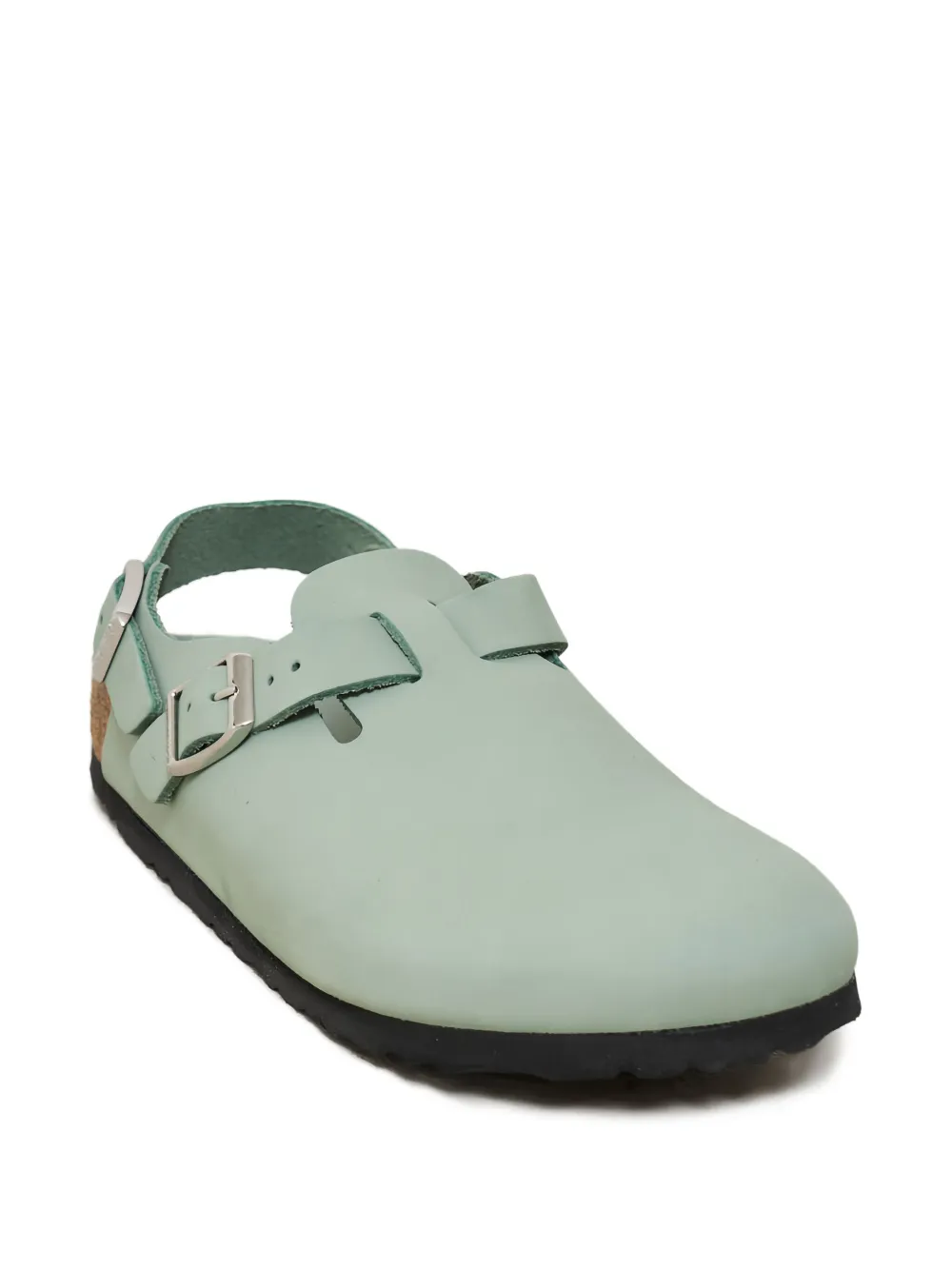 Birkenstock buckle-detail slingback flat mules Green