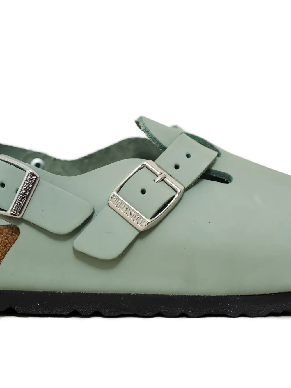 Birkenstock buckle-detail slingback flat mules Green