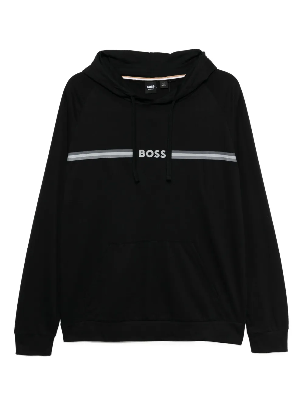 BOSS Hoodie met logoprint Zwart