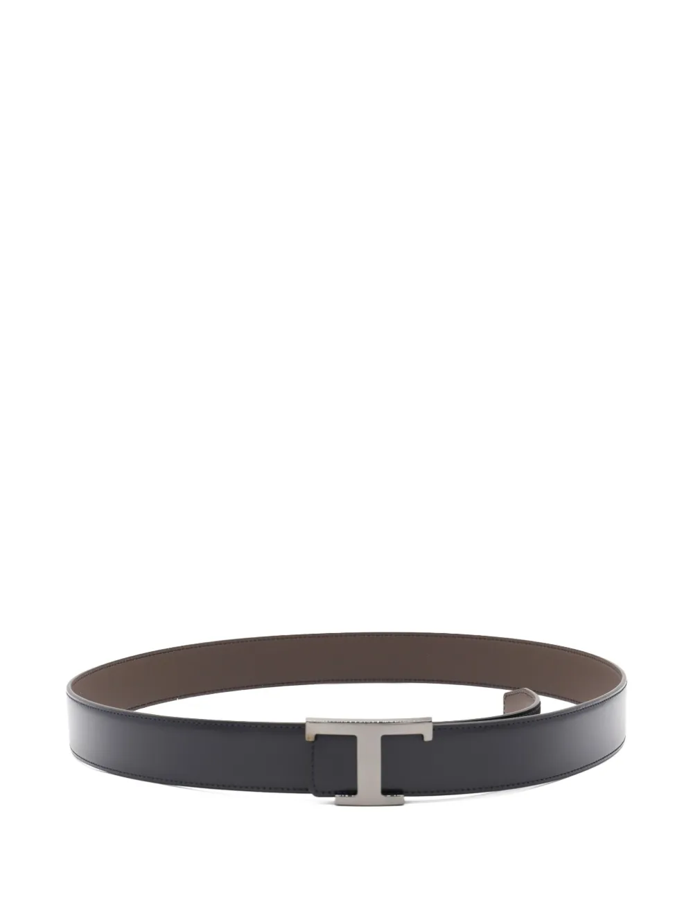 Tod's Leather T-buckle Belt In Black