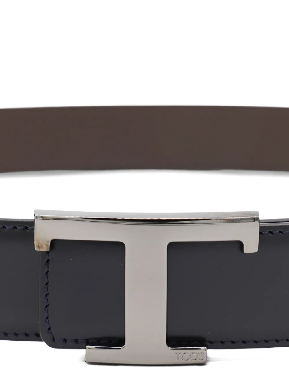 Tod's Leather T-buckle Belt In Black