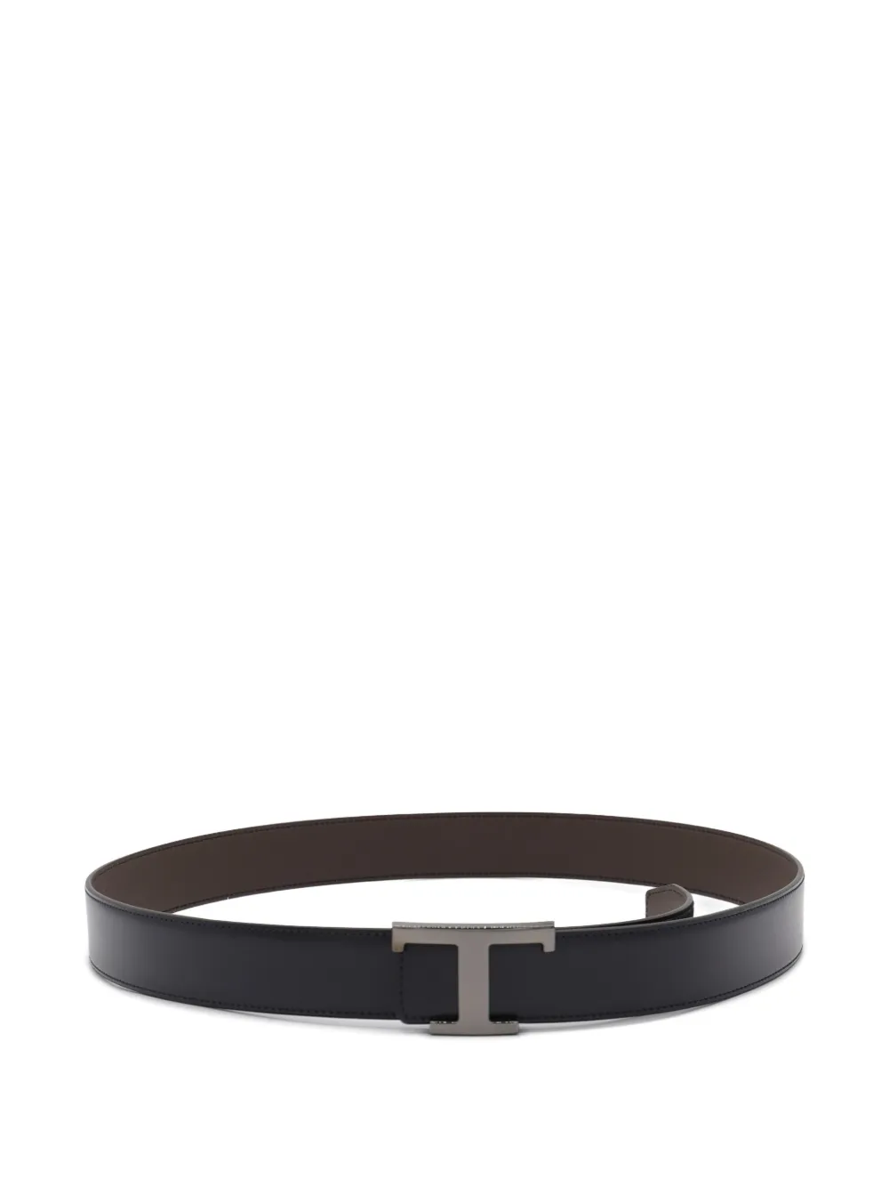 Tod's Leather T-buckle Belt In Black