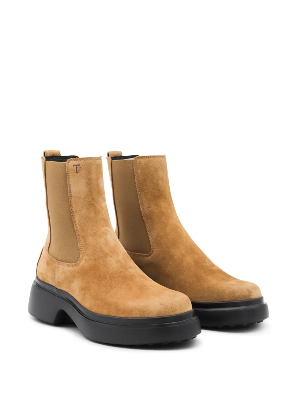 Tod's elastic-panel chelsea boots Brown