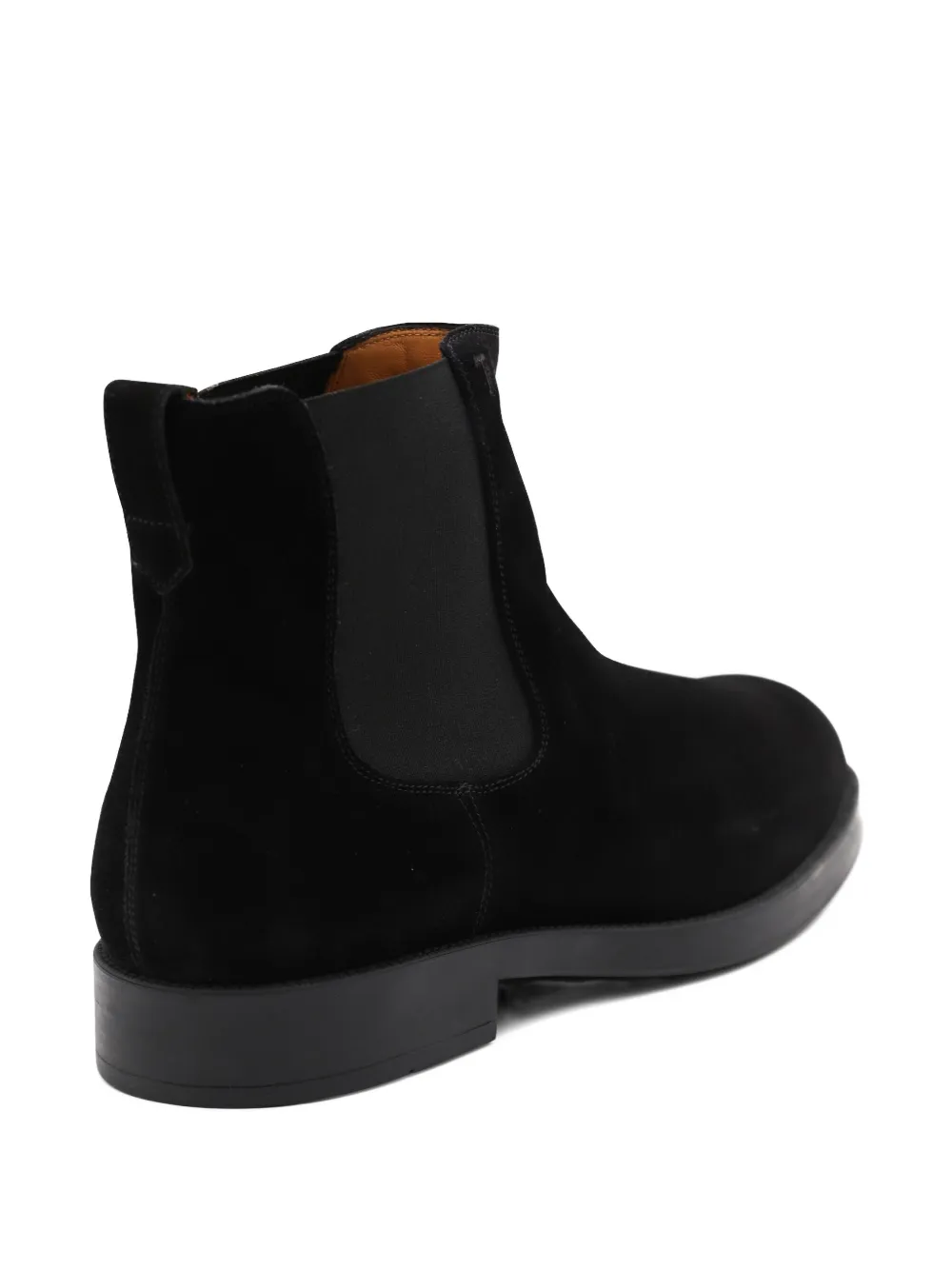Tod's elastic-panel suede boots Black