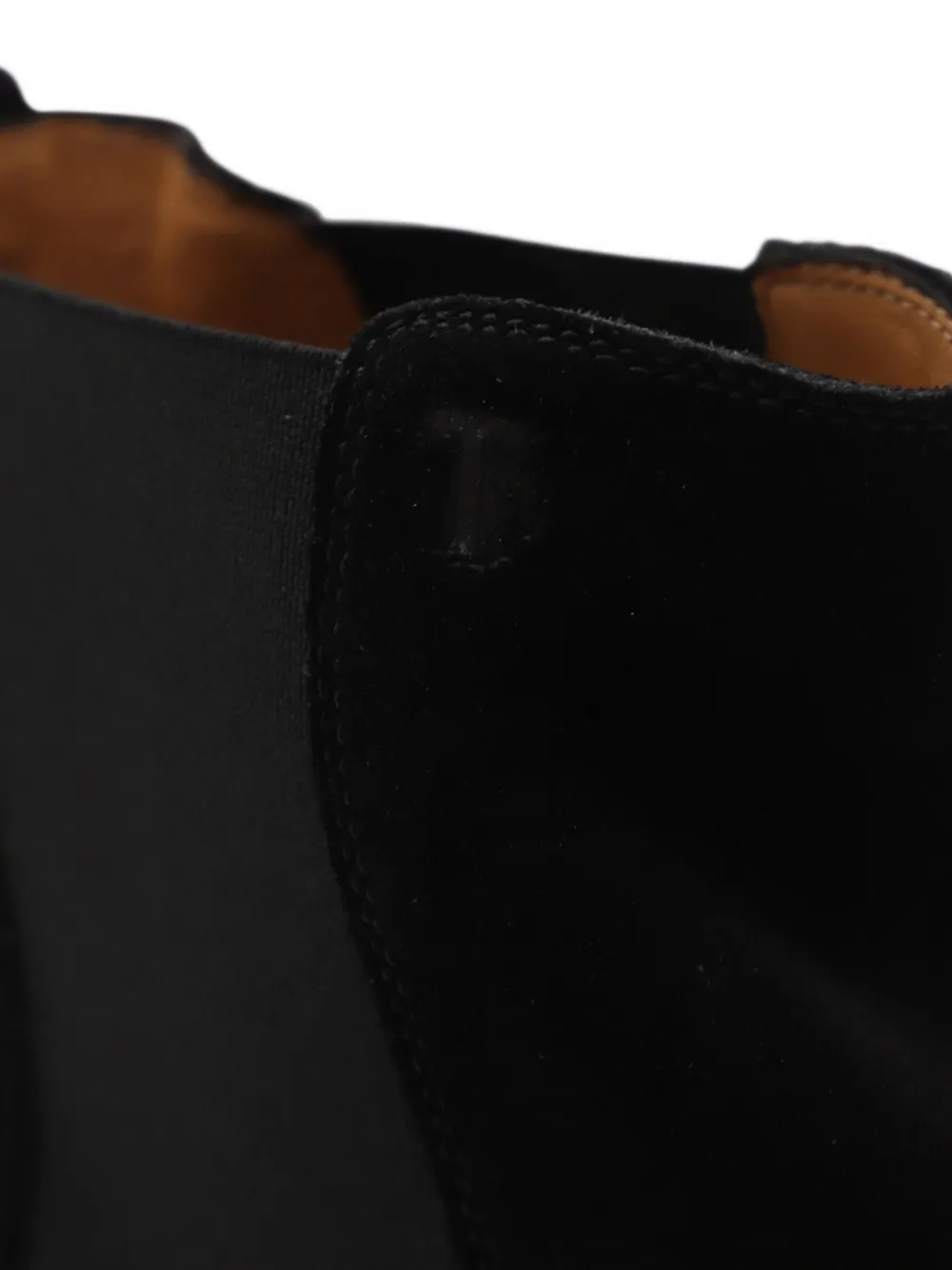 Tod's elastic-panel suede boots Black