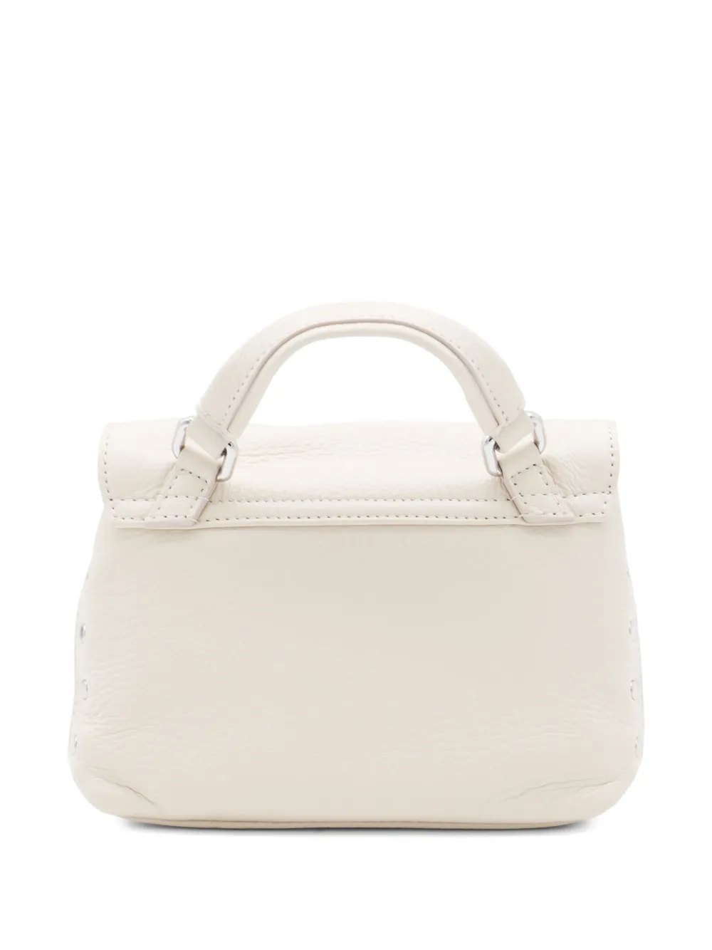 Zanellato Postina double-flap studded shoulder bag Beige