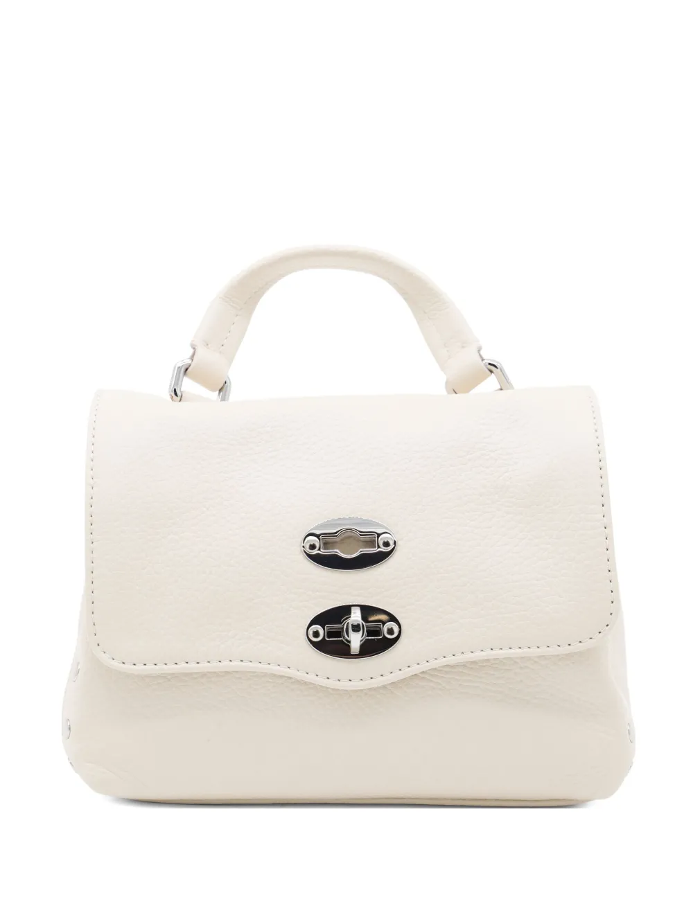 Zanellato Postina double-flap studded shoulder bag Beige