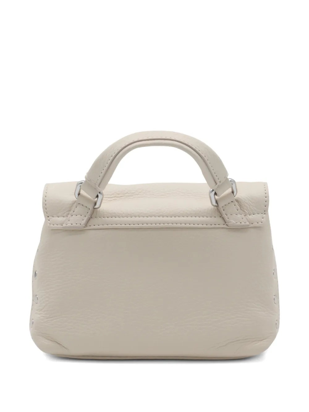Zanellato Postina double-flap studded shoulder bag Beige