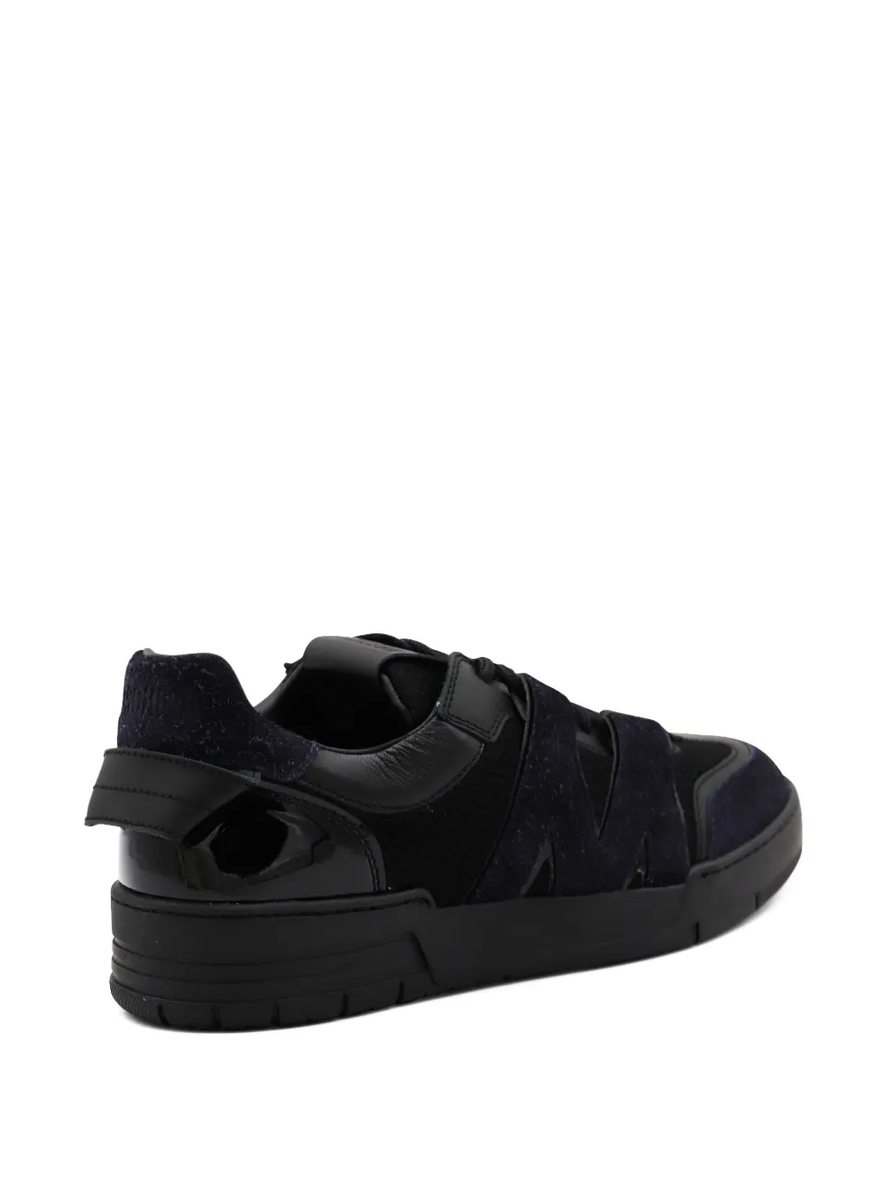Moschino lace-up suede sneakers Black