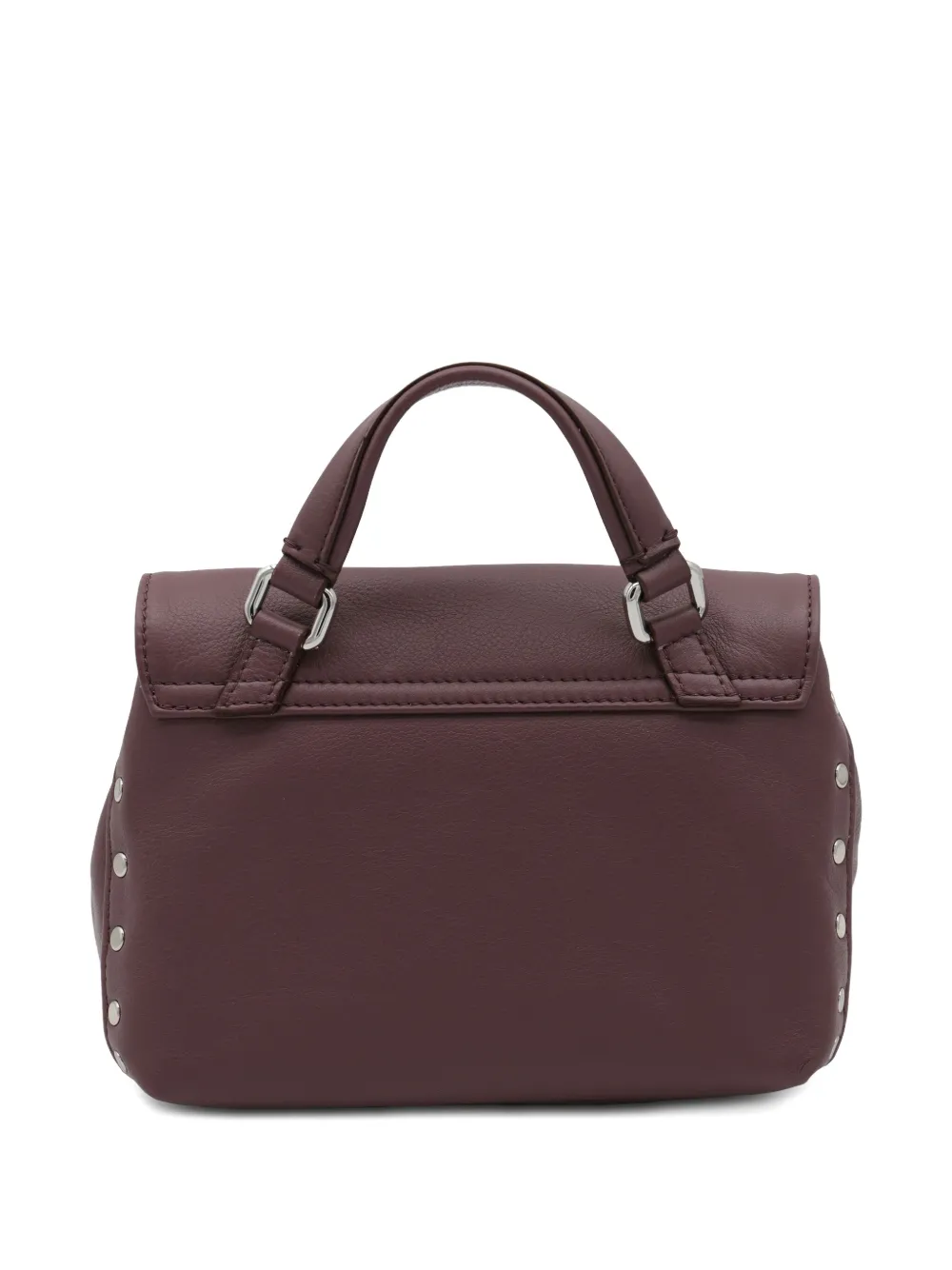 Zanellato Postina stud-embellished flap shoulder bag Rood