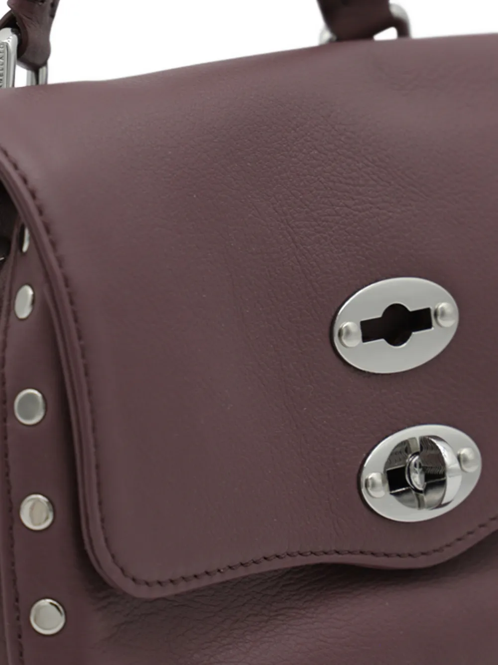 Zanellato Postina stud-embellished flap shoulder bag Rood