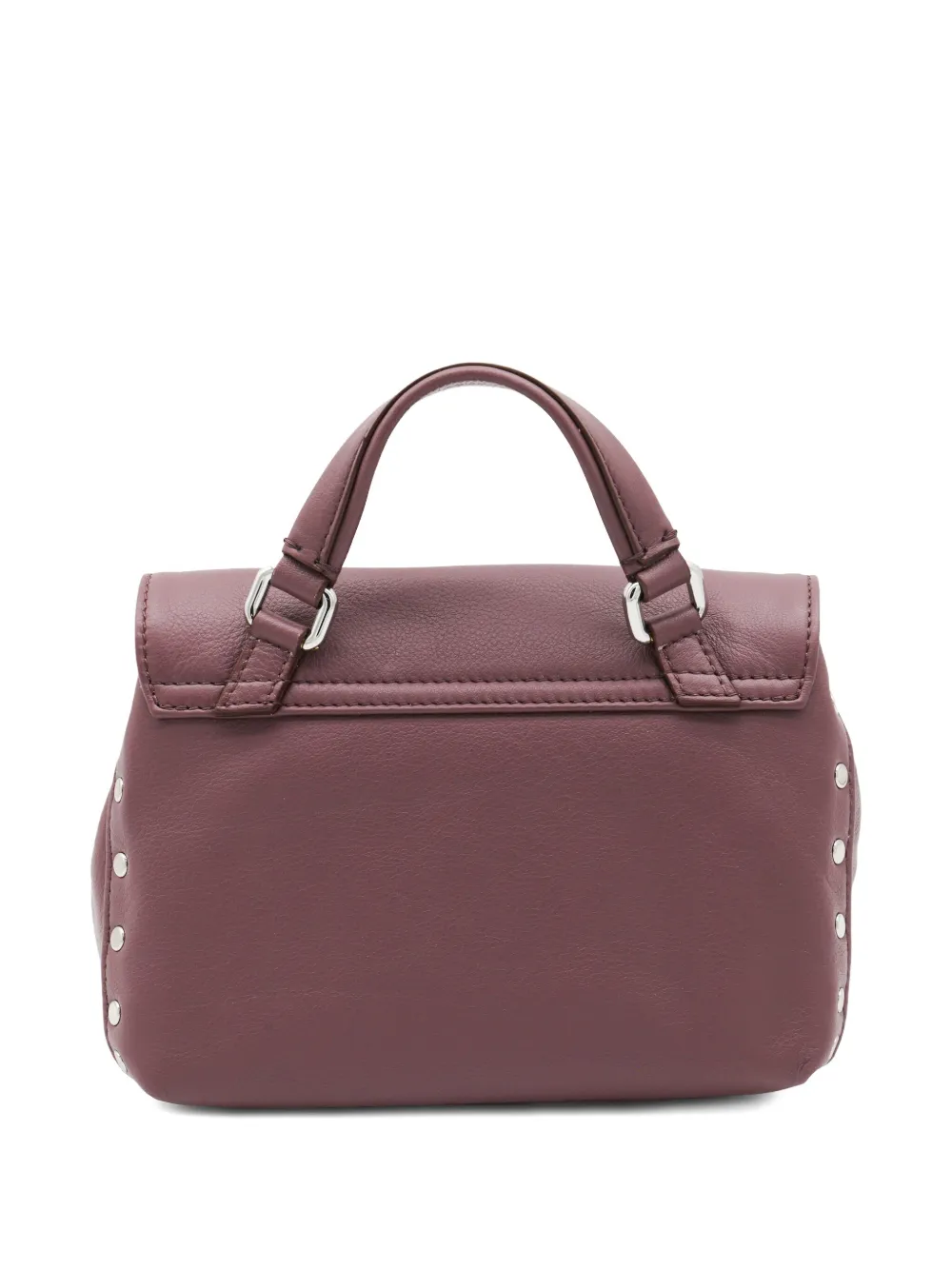 Zanellato Postina stud-embellished flap shoulder bag Rood