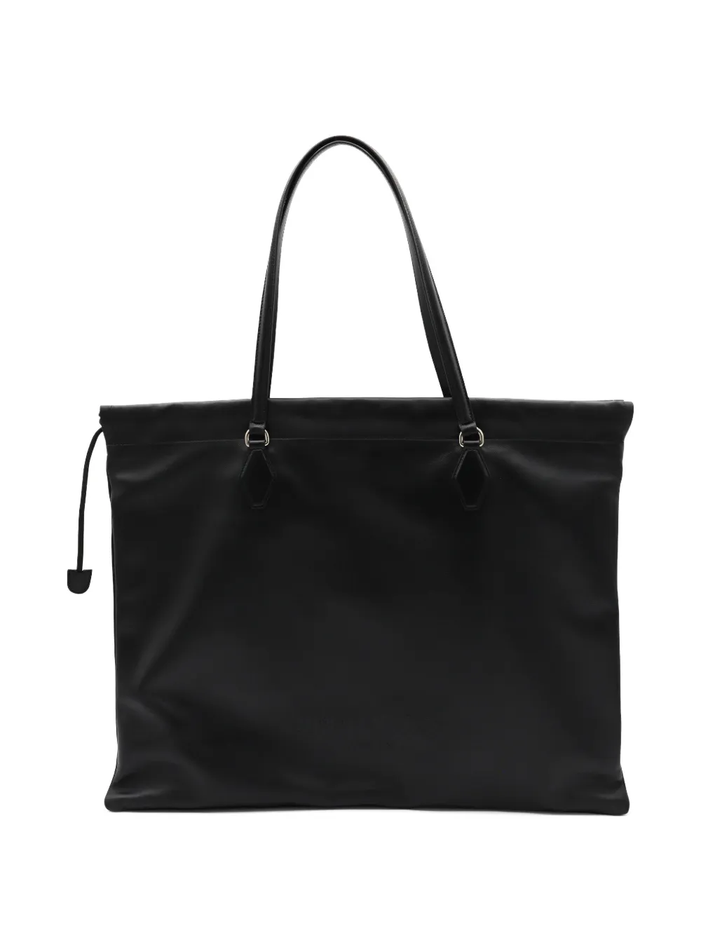 Jimmy Choo drawstring leather tote bag Zwart