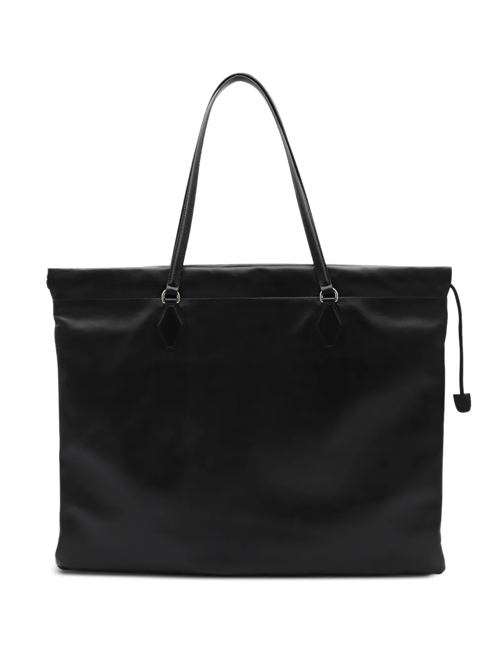 Jimmy Choo drawstring leather tote bag Zwart