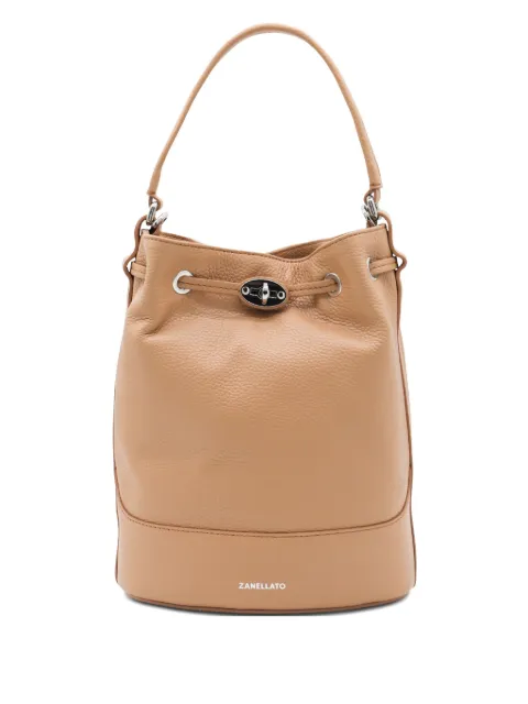 Zanellato Monda leather bucket bag