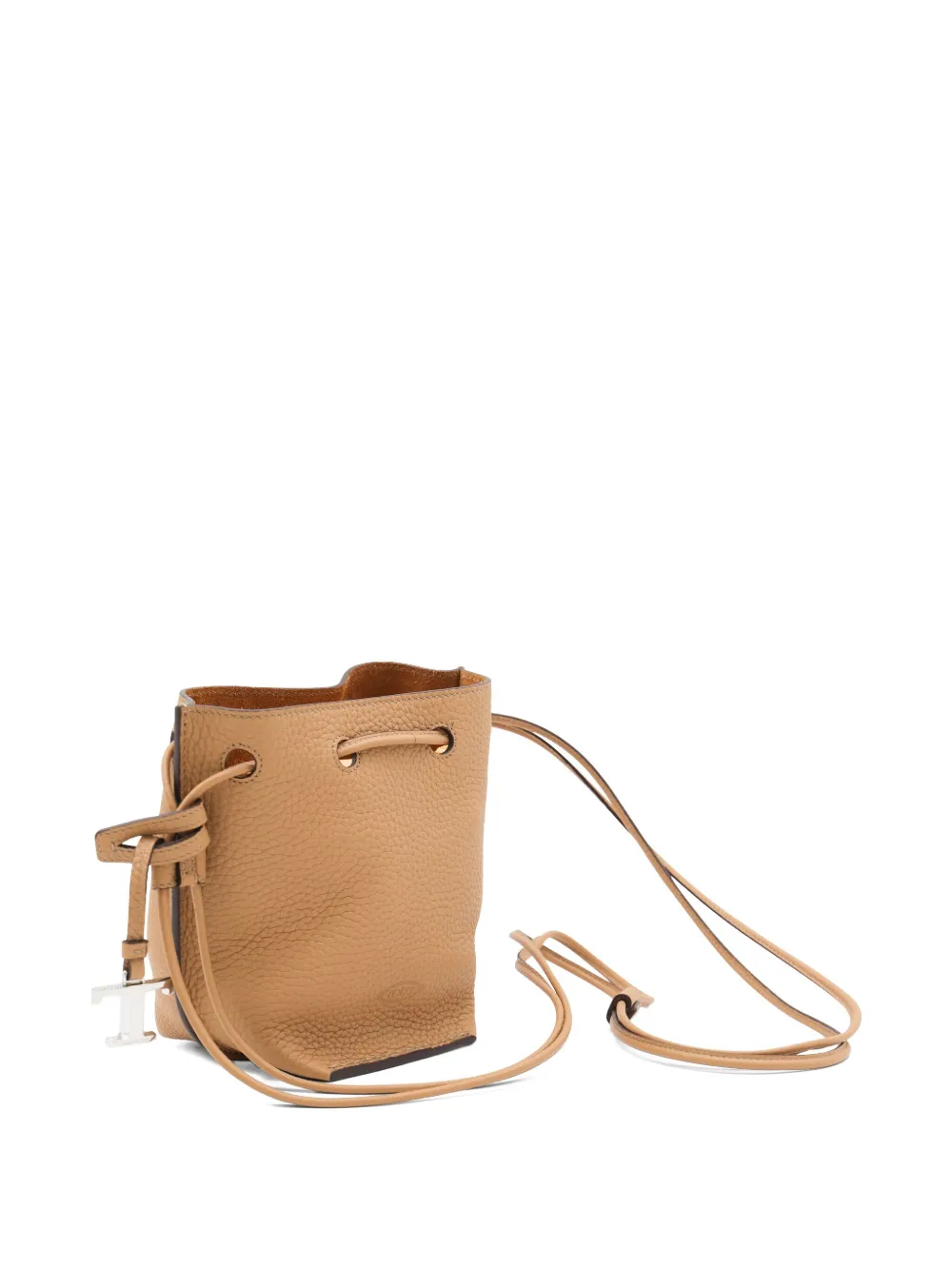 Tod's leather drawstring bucket bag Bruin