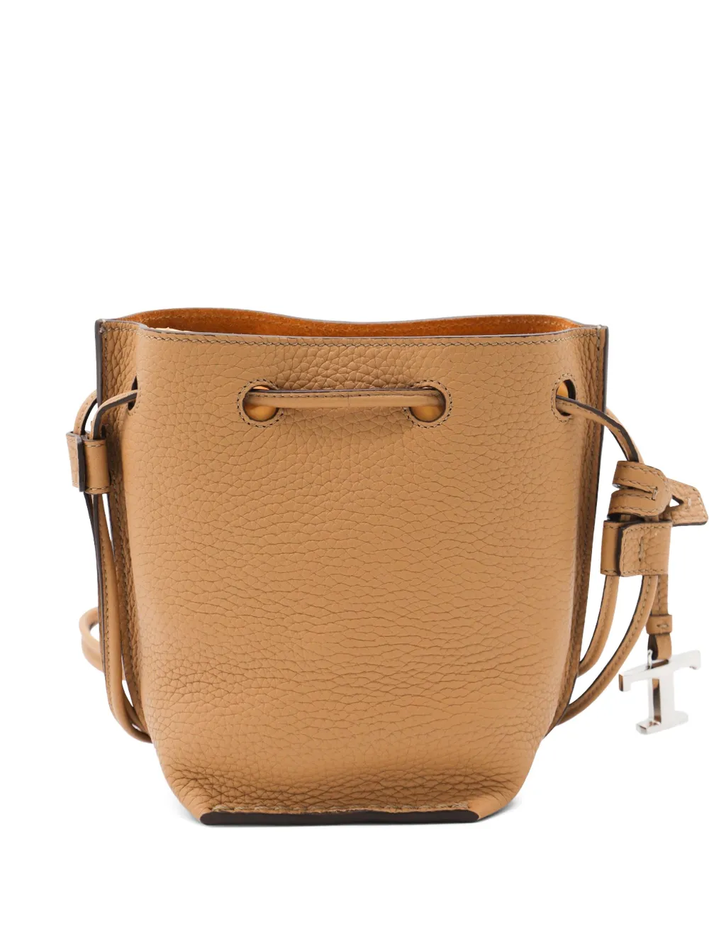 Tod's leather drawstring bucket bag Bruin