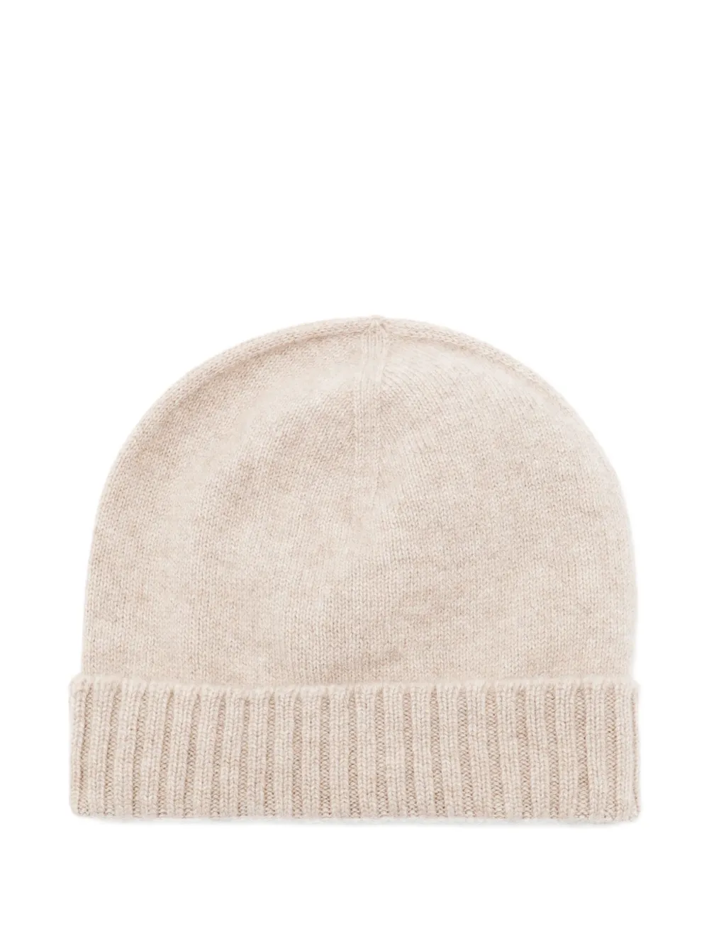 Malo Ribgebreide muts Beige