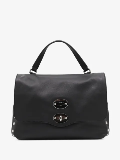 Zanellato small Postina stud-embellished flap tote bag