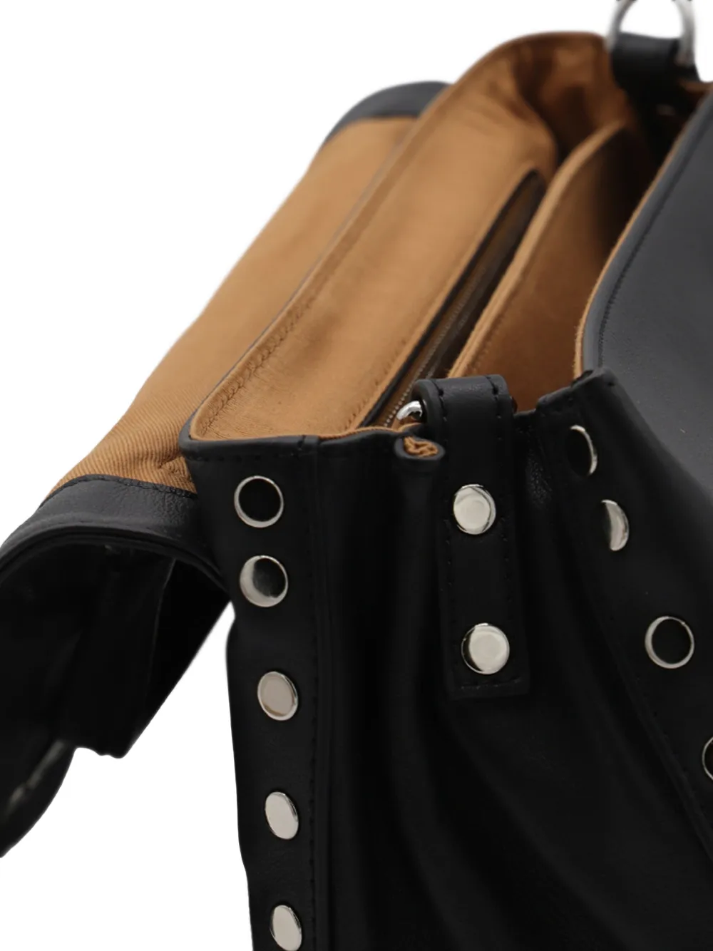 Small Postina Stud-Embellished Flap Tote Bag