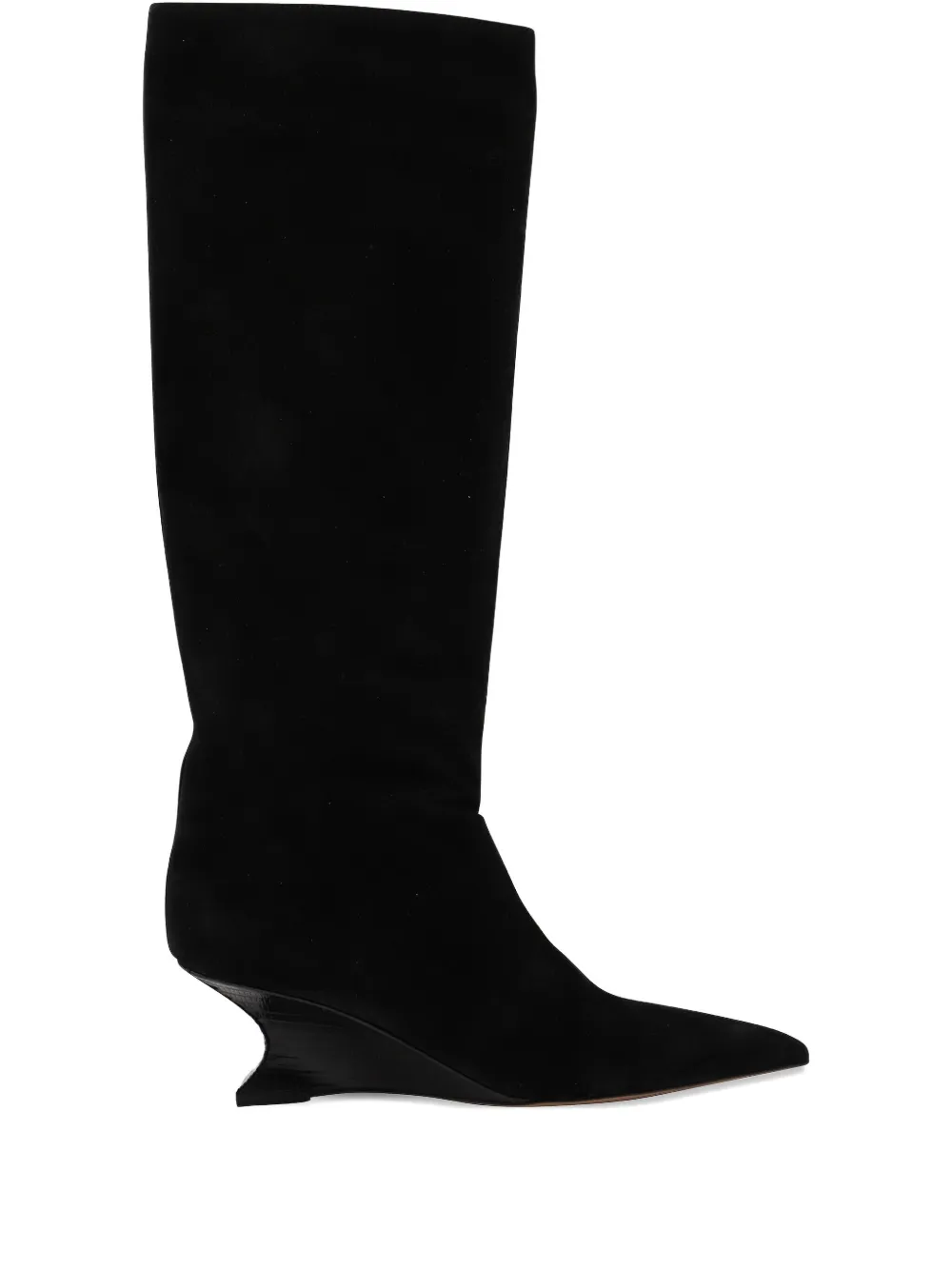Paris Texas 50mm Nina Sculpted-heel Knee-high Boots In Black