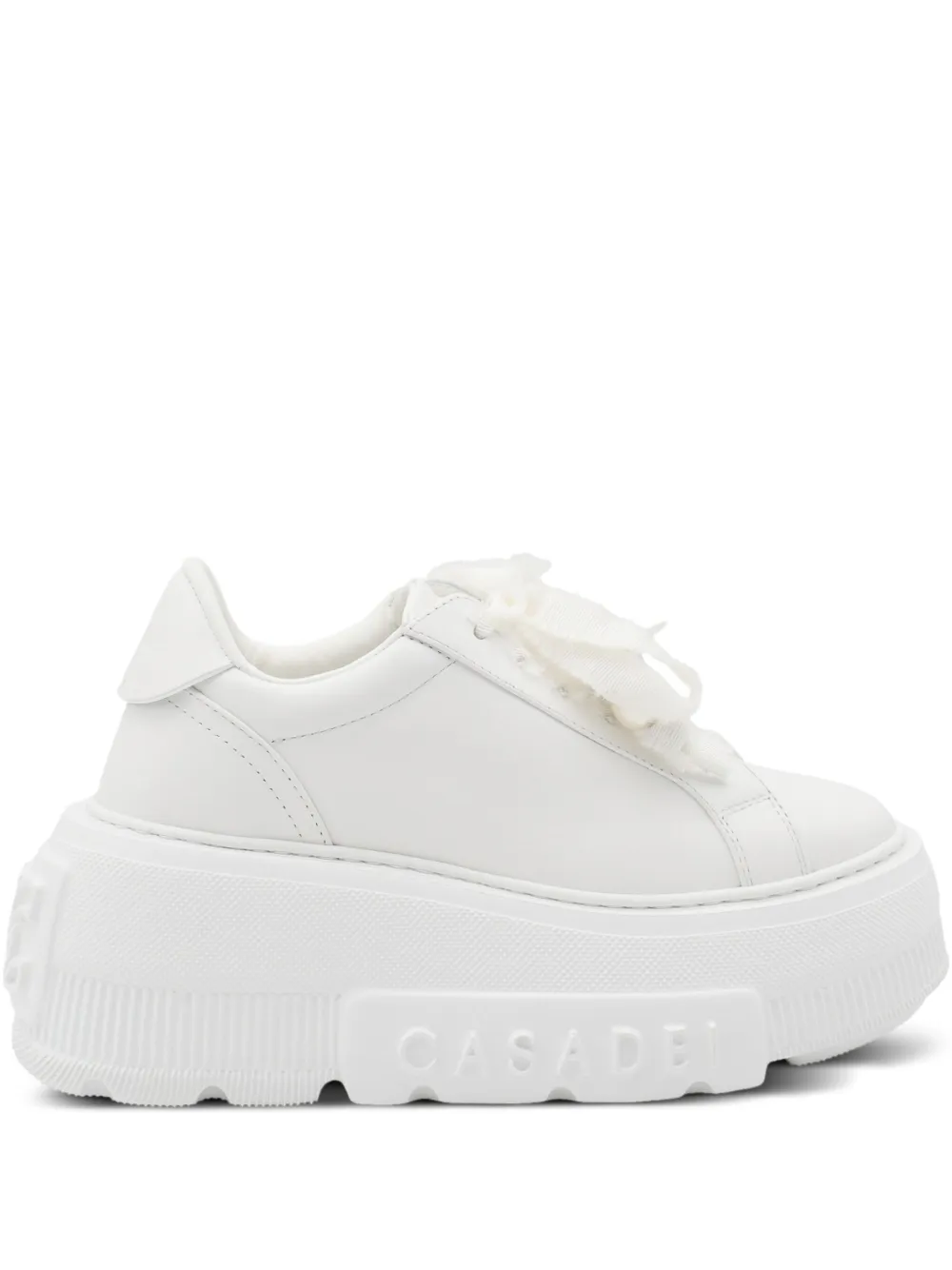 Casadei pearl-embellishment sneakers White