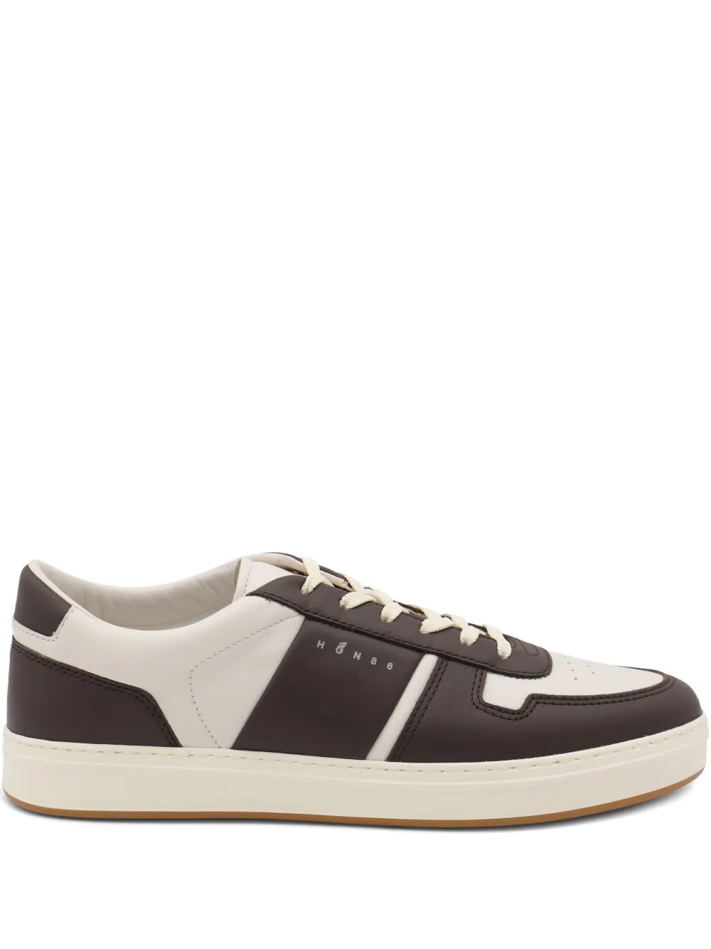 Hogan leather panelled low-top sneakers White