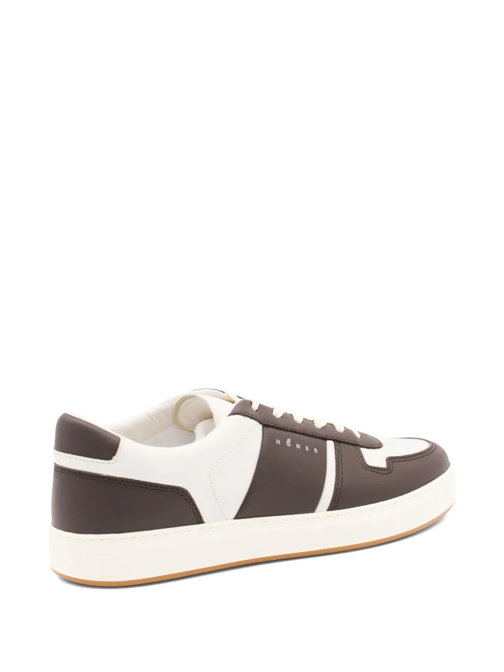 Hogan leather panelled low-top sneakers White