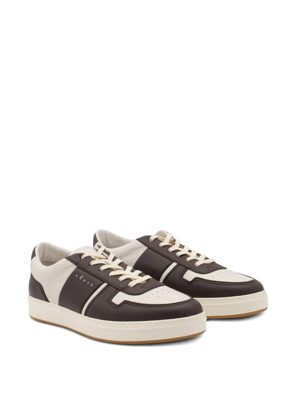 Hogan leather panelled low-top sneakers White