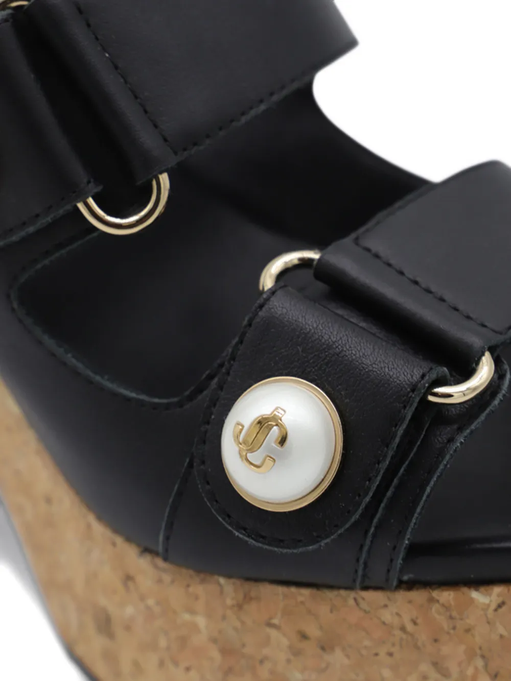 Jimmy Choo 95mm Fayence embellished heeled sandals Black