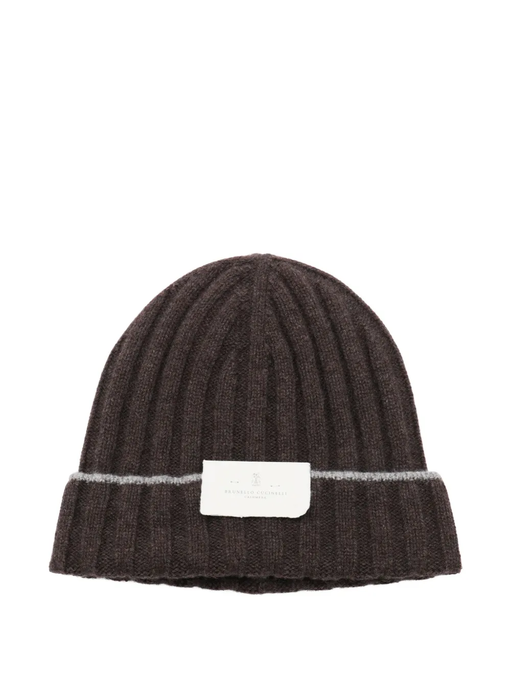 Brunello Cucinelli Muts met logopatch Bruin