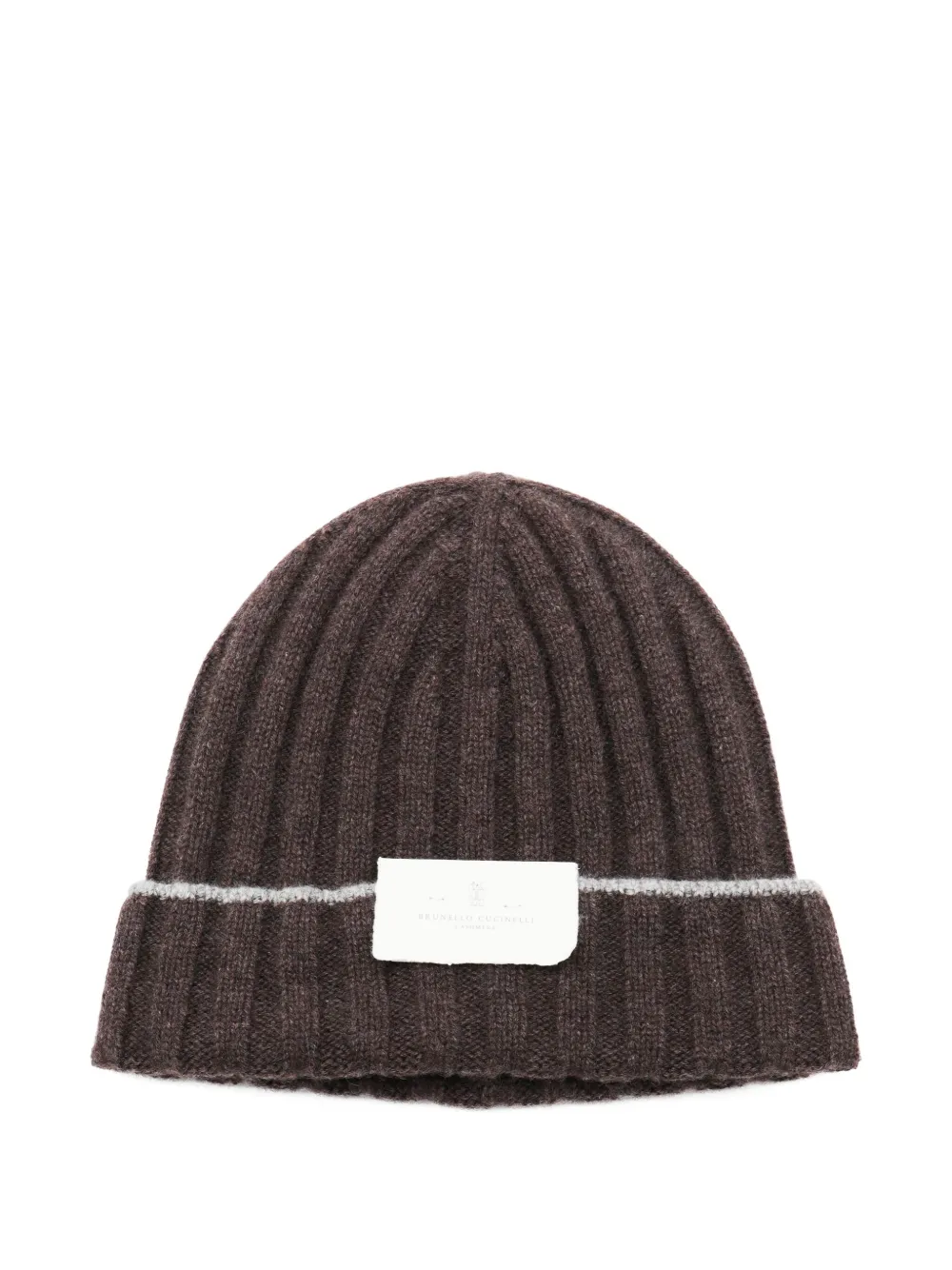 Brunello Cucinelli Muts met logopatch Bruin