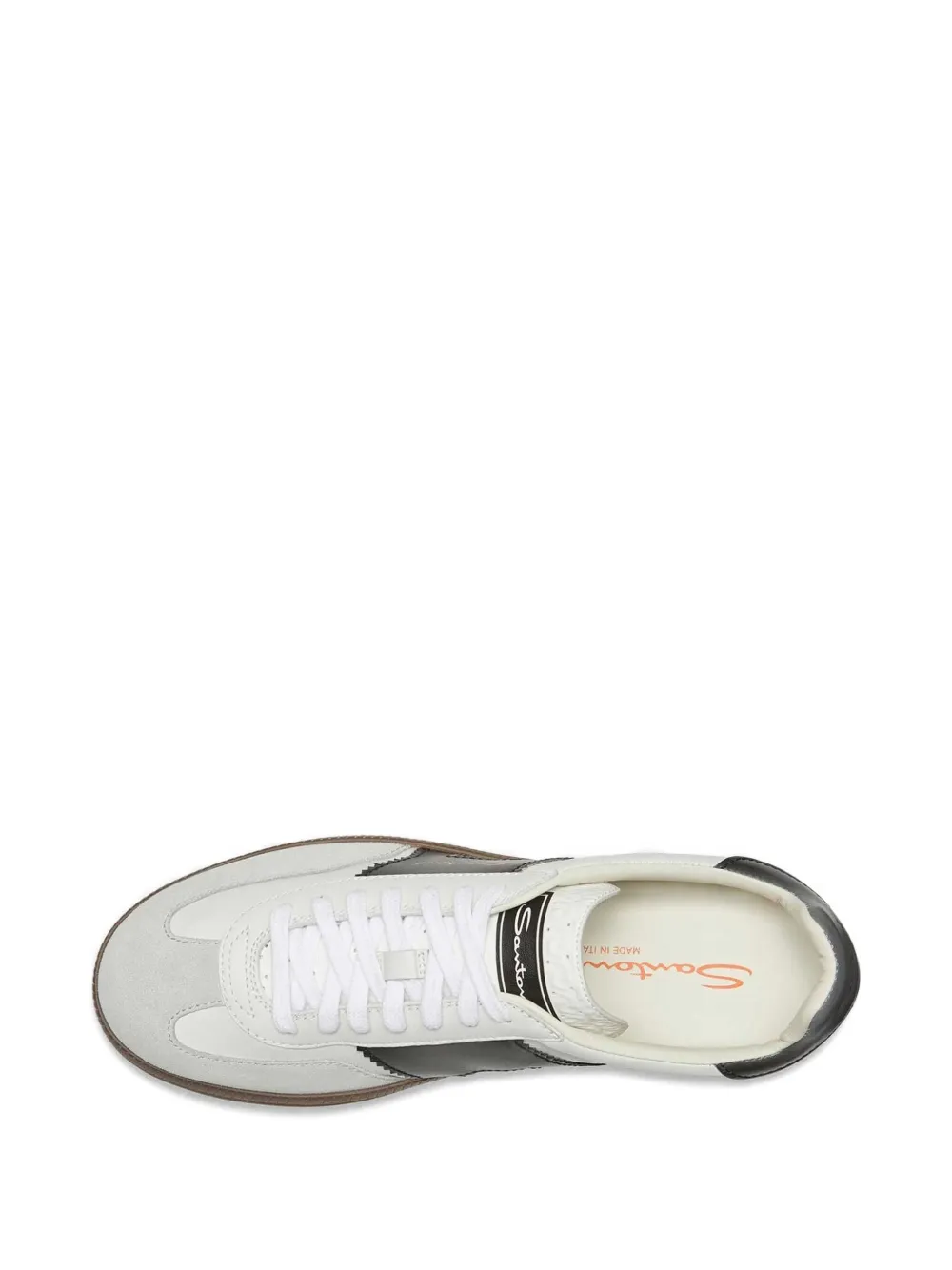 Santoni leather sneakers White