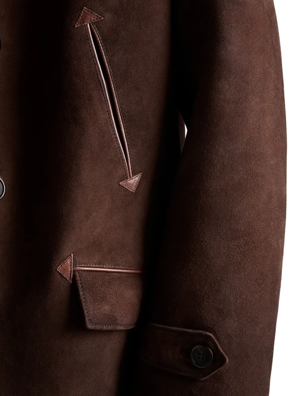 Prada Jack met lammy kraag Bruin