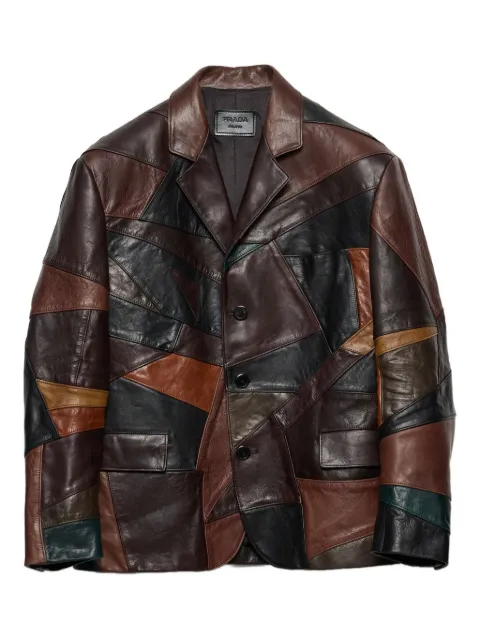 Prada patchwork leather jacket