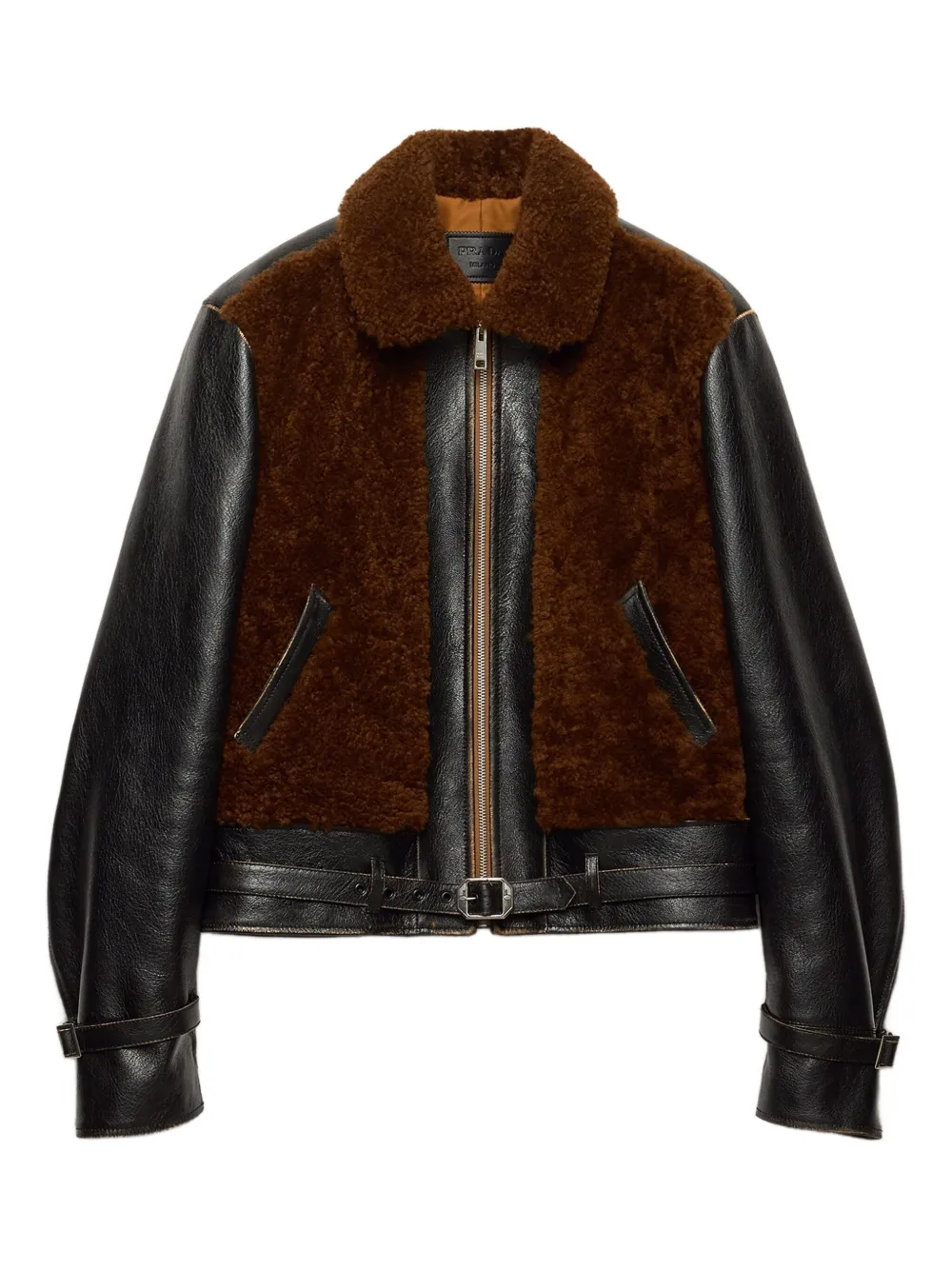 Prada veste en peau lainée | marron | Image 1