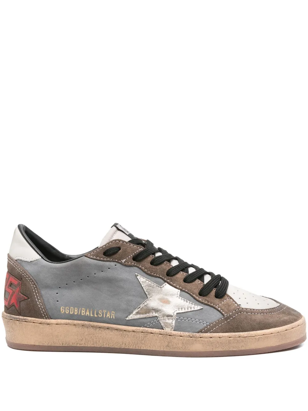 Golden Goose Ballstar suede sneakers Brown