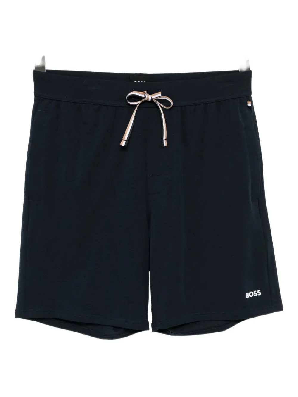 Hugo Boss Logo-print Pyjama Shorts In Black